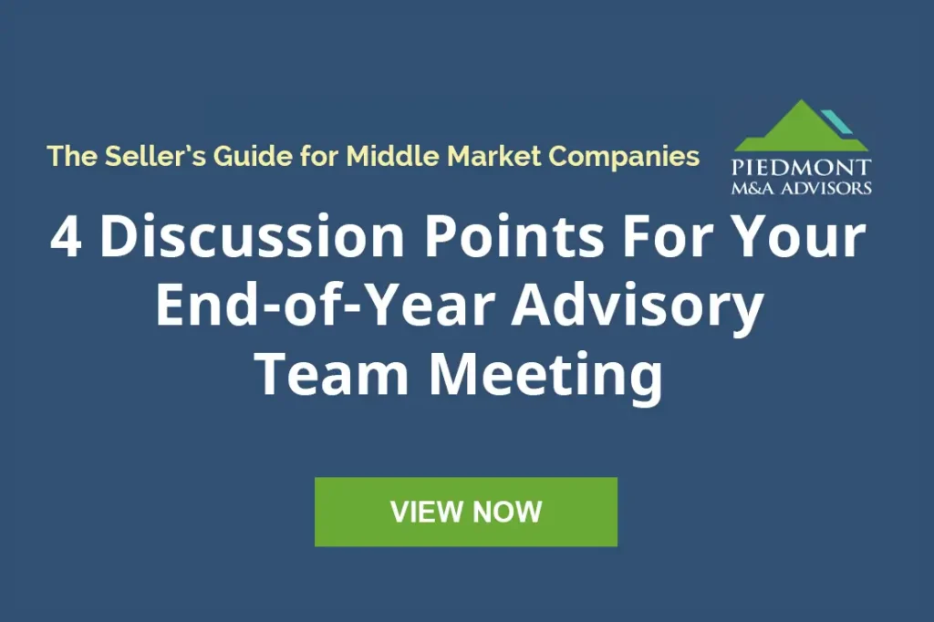Discussion Points for your End-of-Year Advisory Team Meeting